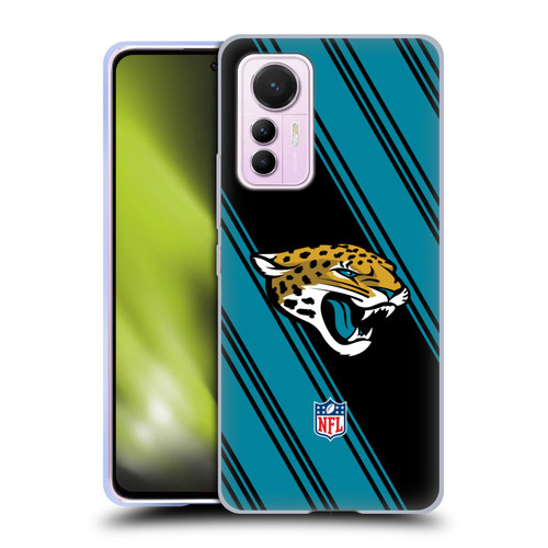 NFL Jacksonville Jaguars Artwork Stripes Soft Gel Case for Xiaomi 12 Lite