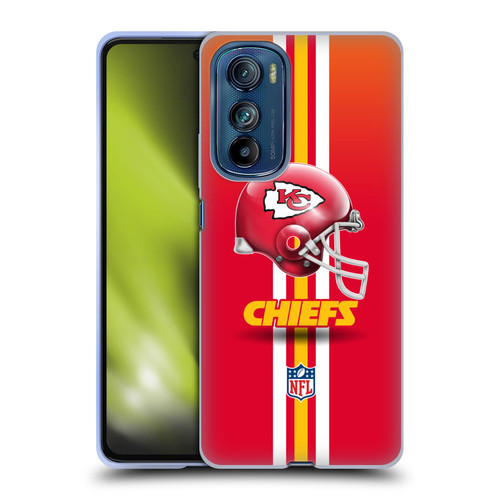 NFL Kansas City Chiefs Logo Helmet Soft Gel Case for Motorola Edge 30