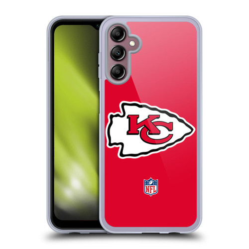 NFL Kansas City Chiefs Logo Plain Soft Gel Case for Samsung Galaxy A14 5G