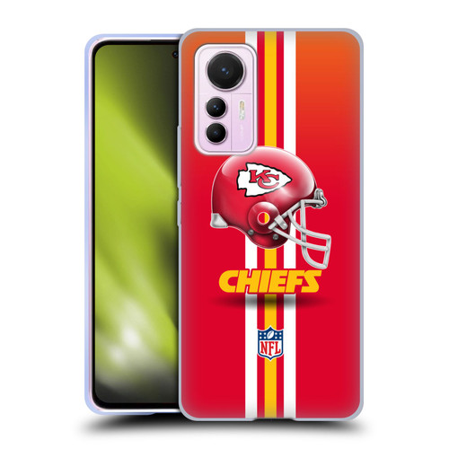 NFL Kansas City Chiefs Logo Helmet Soft Gel Case for Xiaomi 12 Lite