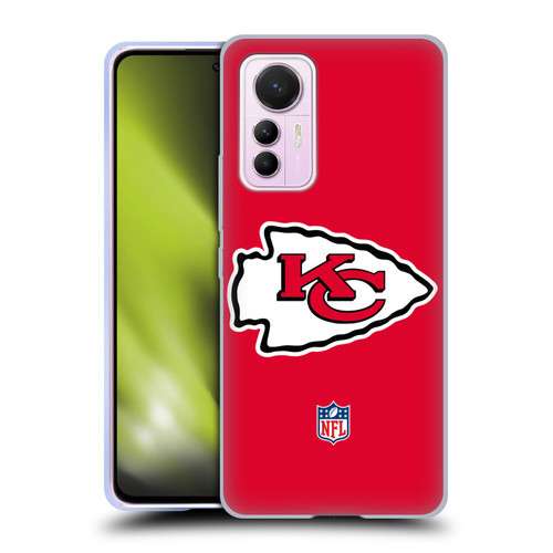 NFL Kansas City Chiefs Logo Plain Soft Gel Case for Xiaomi 12 Lite