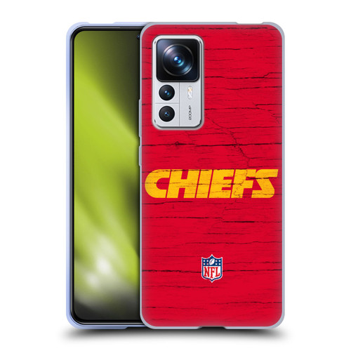 NFL Kansas City Chiefs Logo Distressed Look Soft Gel Case for Xiaomi 12T Pro
