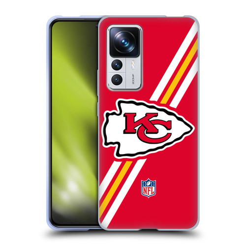 NFL Kansas City Chiefs Logo Stripes Soft Gel Case for Xiaomi 12T Pro