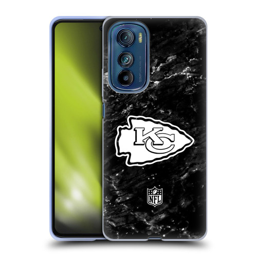 NFL Kansas City Chiefs Artwork Marble Soft Gel Case for Motorola Edge 30