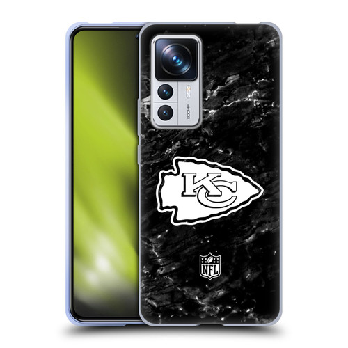 NFL Kansas City Chiefs Artwork Marble Soft Gel Case for Xiaomi 12T Pro