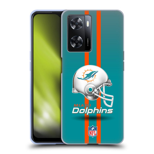 NFL Miami Dolphins Logo Helmet Soft Gel Case for OPPO A57s