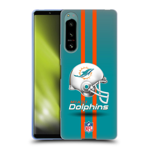 NFL Miami Dolphins Logo Helmet Soft Gel Case for Sony Xperia 5 IV