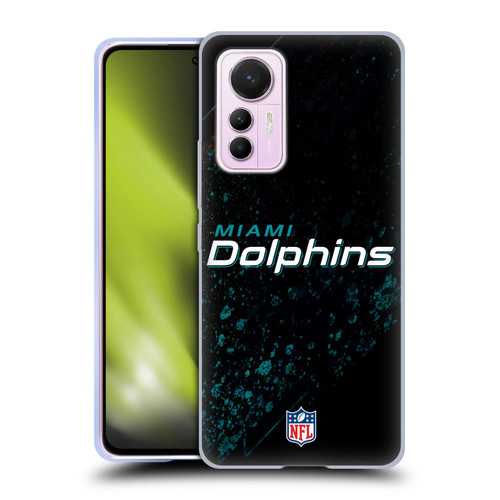 NFL Miami Dolphins Logo Blur Soft Gel Case for Xiaomi 12 Lite