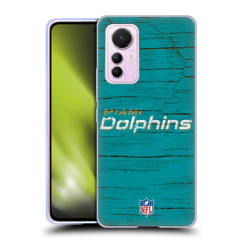 NFL Miami Dolphins Logo Distressed Look Soft Gel Case for Xiaomi 12 Lite