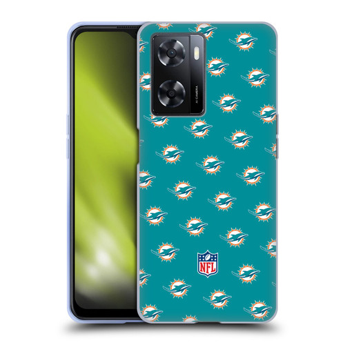 NFL Miami Dolphins Artwork Patterns Soft Gel Case for OPPO A57s