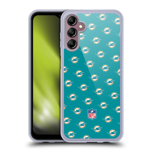 NFL Miami Dolphins Artwork Patterns Soft Gel Case for Samsung Galaxy A14 5G