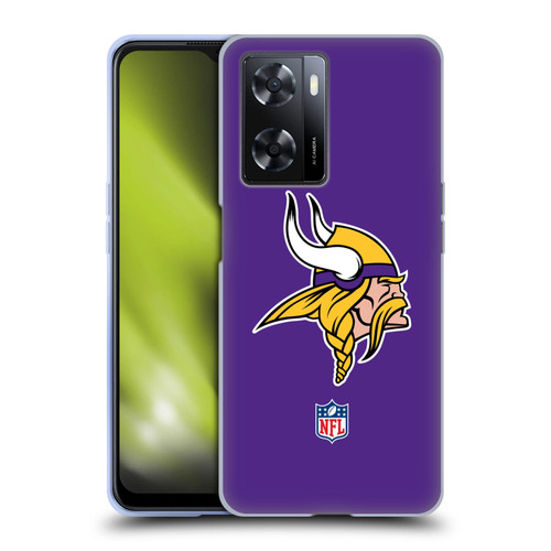 NFL Minnesota Vikings Logo Plain Soft Gel Case for OPPO A57s