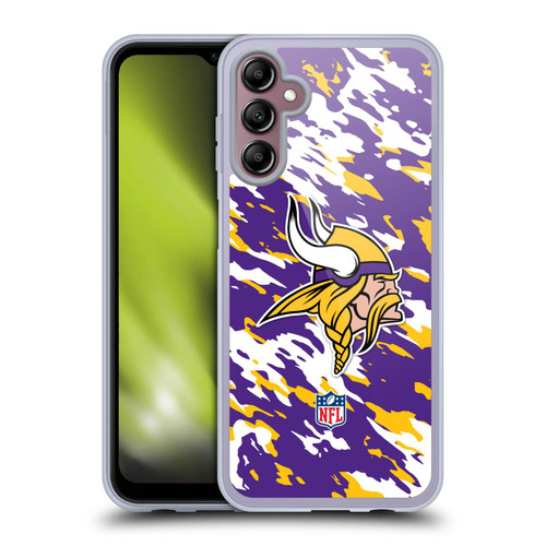 NFL Minnesota Vikings Logo Camou Soft Gel Case for Samsung Galaxy A14 5G