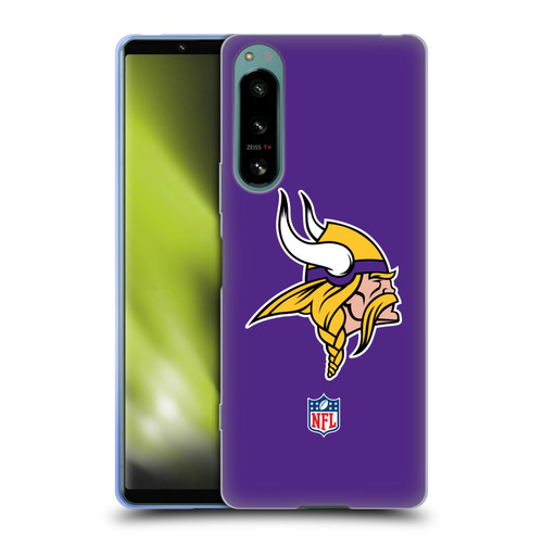 NFL Minnesota Vikings Logo Plain Soft Gel Case for Sony Xperia 5 IV