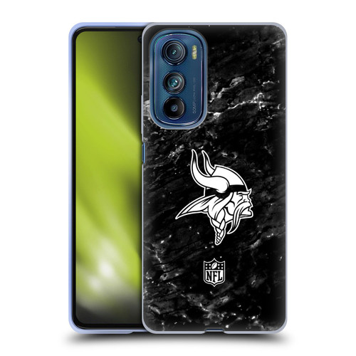 NFL Minnesota Vikings Artwork Marble Soft Gel Case for Motorola Edge 30