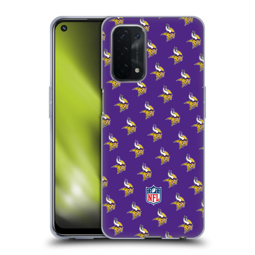 NFL Minnesota Vikings Artwork Patterns Soft Gel Case for OPPO A54 5G