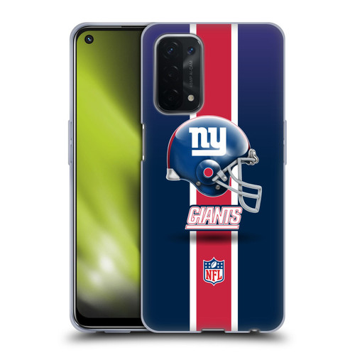 NFL New York Giants Logo Helmet Soft Gel Case for OPPO A54 5G