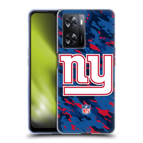 NFL New York Giants Logo Camou Soft Gel Case for OPPO A57s