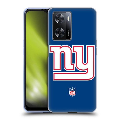 NFL New York Giants Logo Plain Soft Gel Case for OPPO A57s