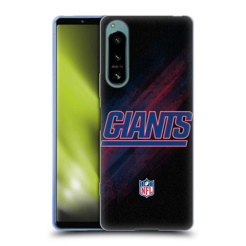 NFL New York Giants Logo Blur Soft Gel Case for Sony Xperia 5 IV