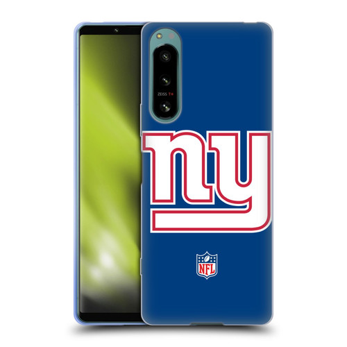 NFL New York Giants Logo Plain Soft Gel Case for Sony Xperia 5 IV