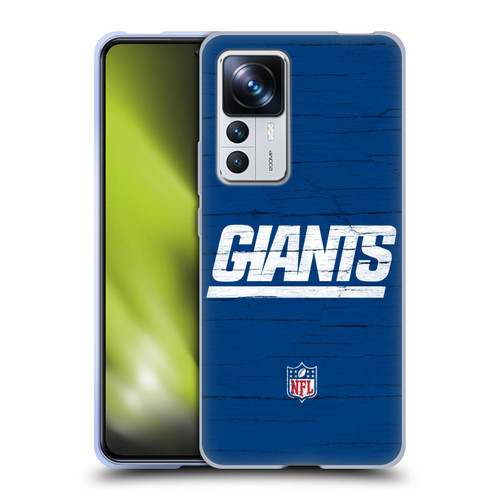 NFL New York Giants Logo Distressed Look Soft Gel Case for Xiaomi 12T Pro