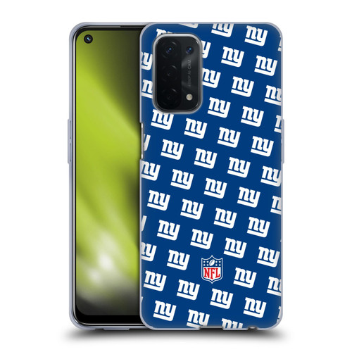 NFL New York Giants Artwork Patterns Soft Gel Case for OPPO A54 5G