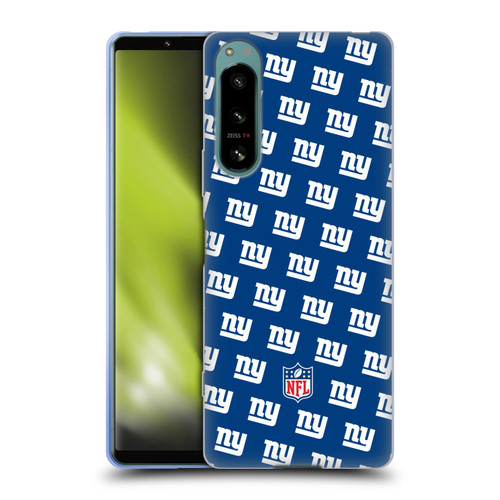 NFL New York Giants Artwork Patterns Soft Gel Case for Sony Xperia 5 IV