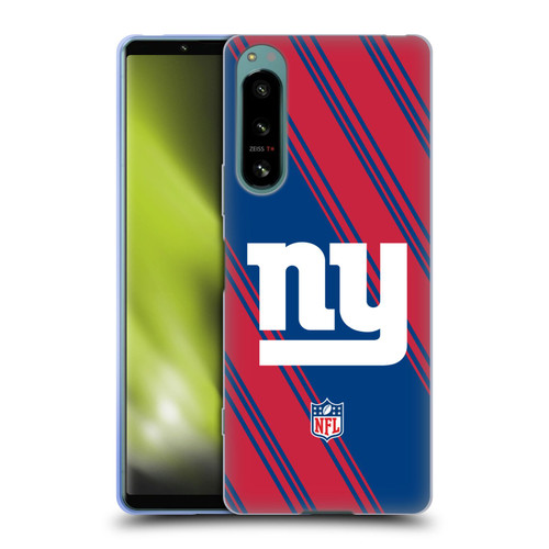 NFL New York Giants Artwork Stripes Soft Gel Case for Sony Xperia 5 IV