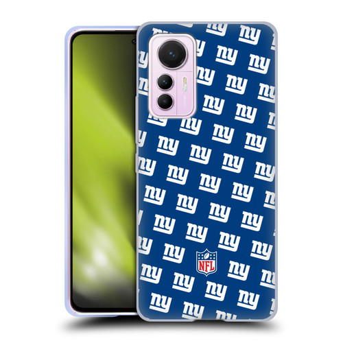 NFL New York Giants Artwork Patterns Soft Gel Case for Xiaomi 12 Lite