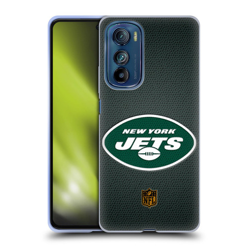 NFL New York Jets Logo Football Soft Gel Case for Motorola Edge 30