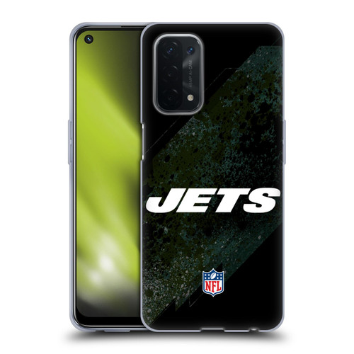 NFL New York Jets Logo Blur Soft Gel Case for OPPO A54 5G