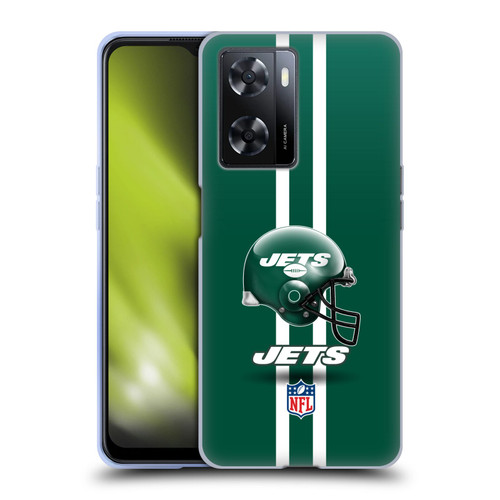 NFL New York Jets Logo Helmet Soft Gel Case for OPPO A57s