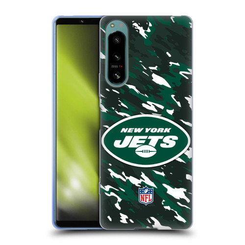 NFL New York Jets Logo Camou Soft Gel Case for Sony Xperia 5 IV