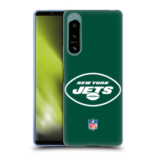 NFL New York Jets Logo Plain Soft Gel Case for Sony Xperia 5 IV