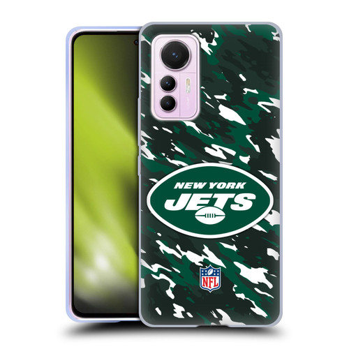 NFL New York Jets Logo Camou Soft Gel Case for Xiaomi 12 Lite