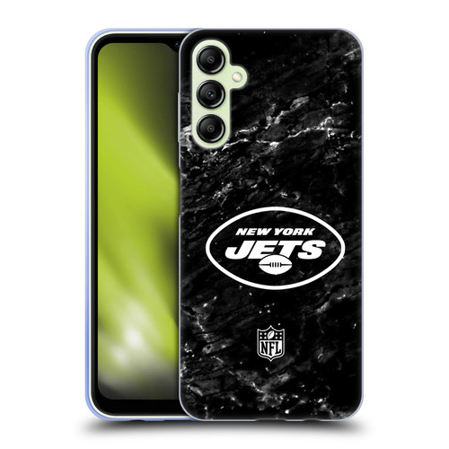 NFL New York Jets Artwork Marble Soft Gel Case for Samsung Galaxy A14 5G