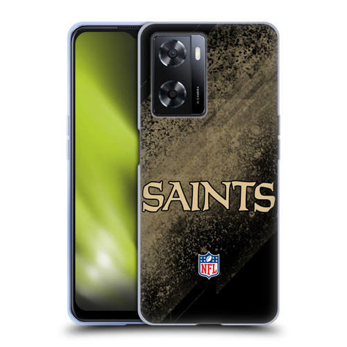 NFL New Orleans Saints Logo Blur Soft Gel Case for OPPO A57s