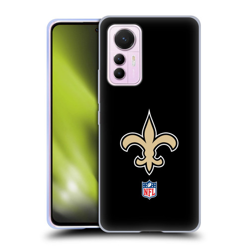 NFL New Orleans Saints Logo Plain Soft Gel Case for Xiaomi 12 Lite