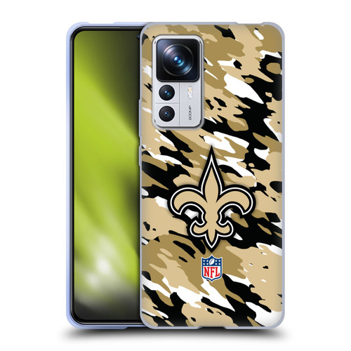 NFL New Orleans Saints Logo Camou Soft Gel Case for Xiaomi 12T Pro