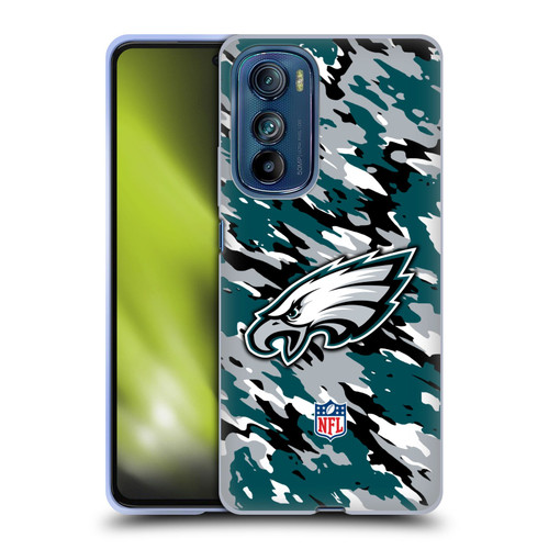 NFL Philadelphia Eagles Logo Camou Soft Gel Case for Motorola Edge 30