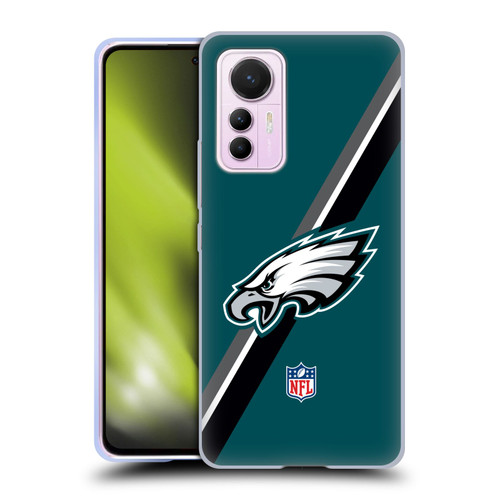 NFL Philadelphia Eagles Logo Stripes Soft Gel Case for Xiaomi 12 Lite