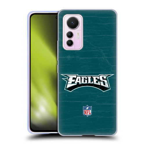 NFL Philadelphia Eagles Logo Distressed Look Soft Gel Case for Xiaomi 12 Lite