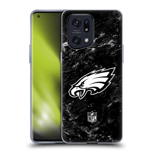 NFL Philadelphia Eagles Artwork Marble Soft Gel Case for OPPO Find X5 Pro