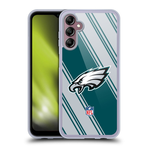 NFL Philadelphia Eagles Artwork Stripes Soft Gel Case for Samsung Galaxy A14 5G