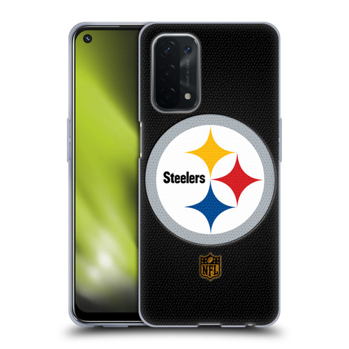 NFL Pittsburgh Steelers Logo Football Soft Gel Case for OPPO A54 5G