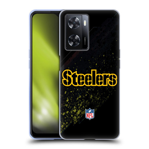 NFL Pittsburgh Steelers Logo Blur Soft Gel Case for OPPO A57s