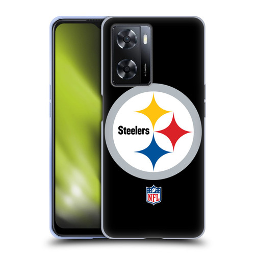 NFL Pittsburgh Steelers Logo Plain Soft Gel Case for OPPO A57s