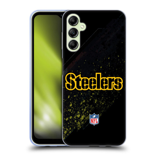 NFL Pittsburgh Steelers Logo Blur Soft Gel Case for Samsung Galaxy A14 5G