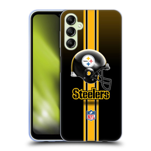 NFL Pittsburgh Steelers Logo Helmet Soft Gel Case for Samsung Galaxy A14 5G